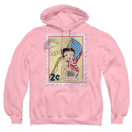 Betty Boop Vintage Stamp - Pullover Hoodie Pullover Hoodie Betty Boop   