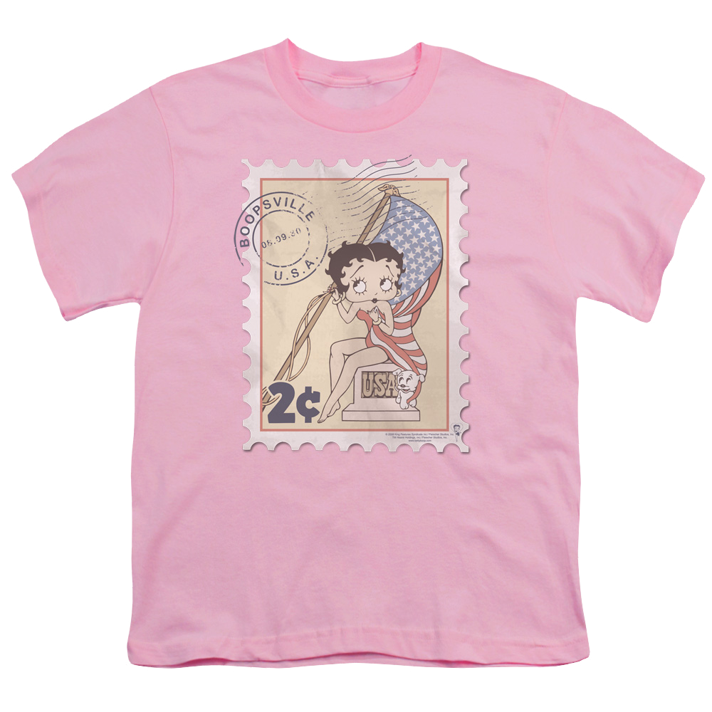 Betty Boop Vintage Stamp - Youth T-Shirt Youth T-Shirt (Ages 8-12) Betty Boop   