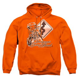 Betty Boop Dangerous Curves - Pullover Hoodie Pullover Hoodie Betty Boop   