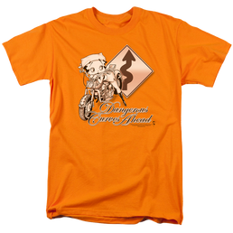 Betty Boop Dangerous Curves - Men's Regular Fit T-Shirt Men's Regular Fit T-Shirt Betty Boop   