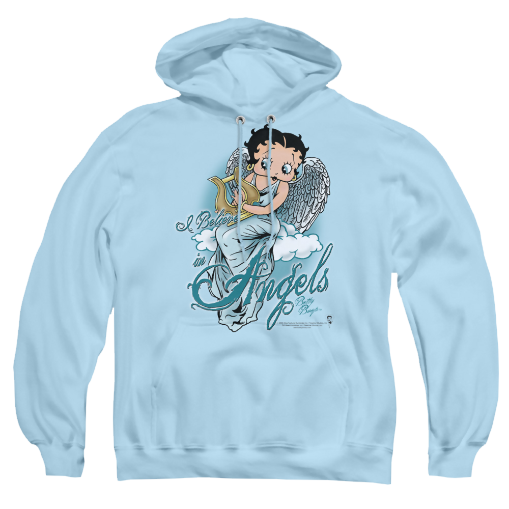 Betty Boop I Believe In Angels - Pullover Hoodie Pullover Hoodie Betty Boop   