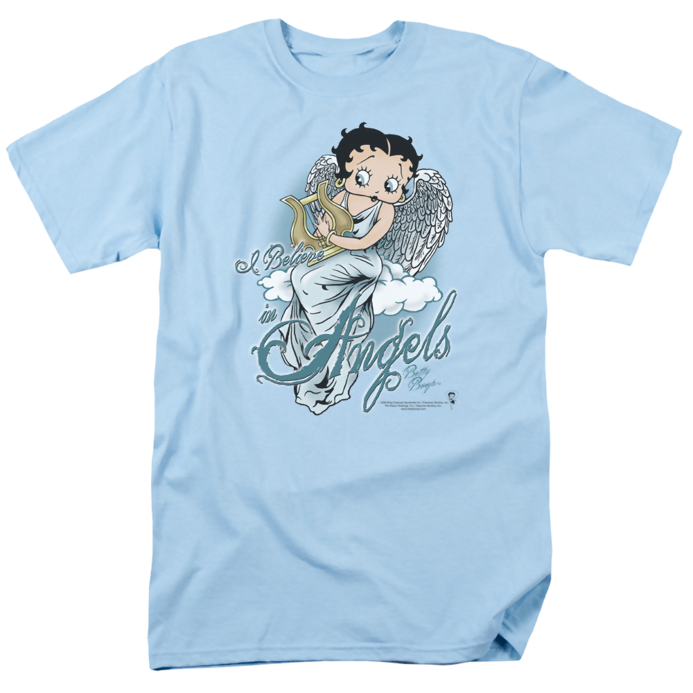 Betty Boop I Believe In Angels - Men's Regular Fit T-Shirt Men's Regular Fit T-Shirt Betty Boop   