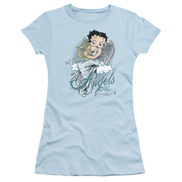 Betty Boop I Believe In Angels - Juniors T-Shirt Juniors T-Shirt Betty Boop   