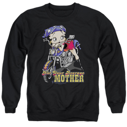 Betty Boop Not Your Average Mother - Men's Crewneck Sweatshirt Men's Crewneck Sweatshirt Betty Boop   
