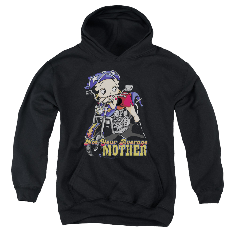 Betty Boop Not Your Average Mother - Youth Hoodie Youth Hoodie (Ages 8-12) Betty Boop   