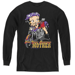 Betty Boop Not Your Average Mother - Youth Long Sleeve T-Shirt Youth Long Sleeve T-Shirt Betty Boop   