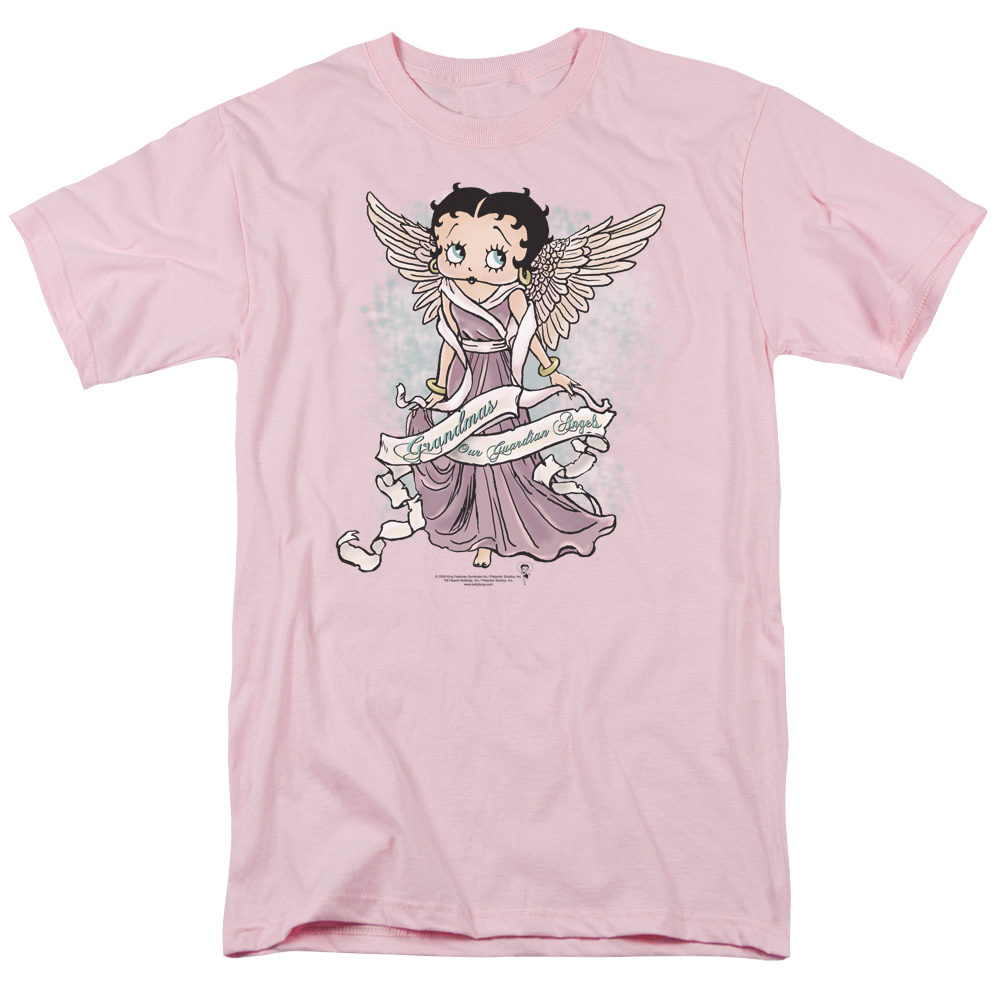Betty Boop Grandma Guardian Angel - Men's Regular Fit T-Shirt Men's Regular Fit T-Shirt Betty Boop   
