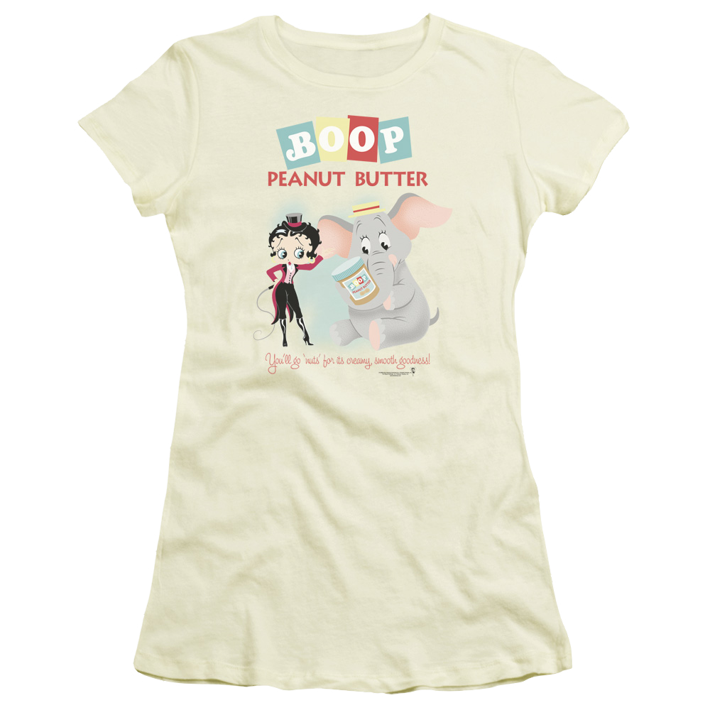 Betty Boop Boop Peanut Butter - Juniors T-Shirt Juniors T-Shirt Betty Boop   