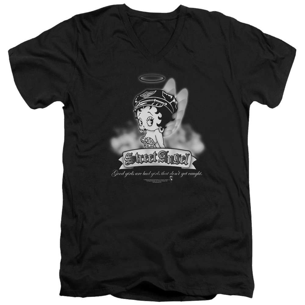 Betty Boop Street Angel - Men's V-Neck T-Shirt Men's V-Neck T-Shirt Betty Boop   
