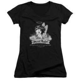 Betty Boop Street Angel - Juniors V-Neck T-Shirt Juniors V-Neck T-Shirt Betty Boop   