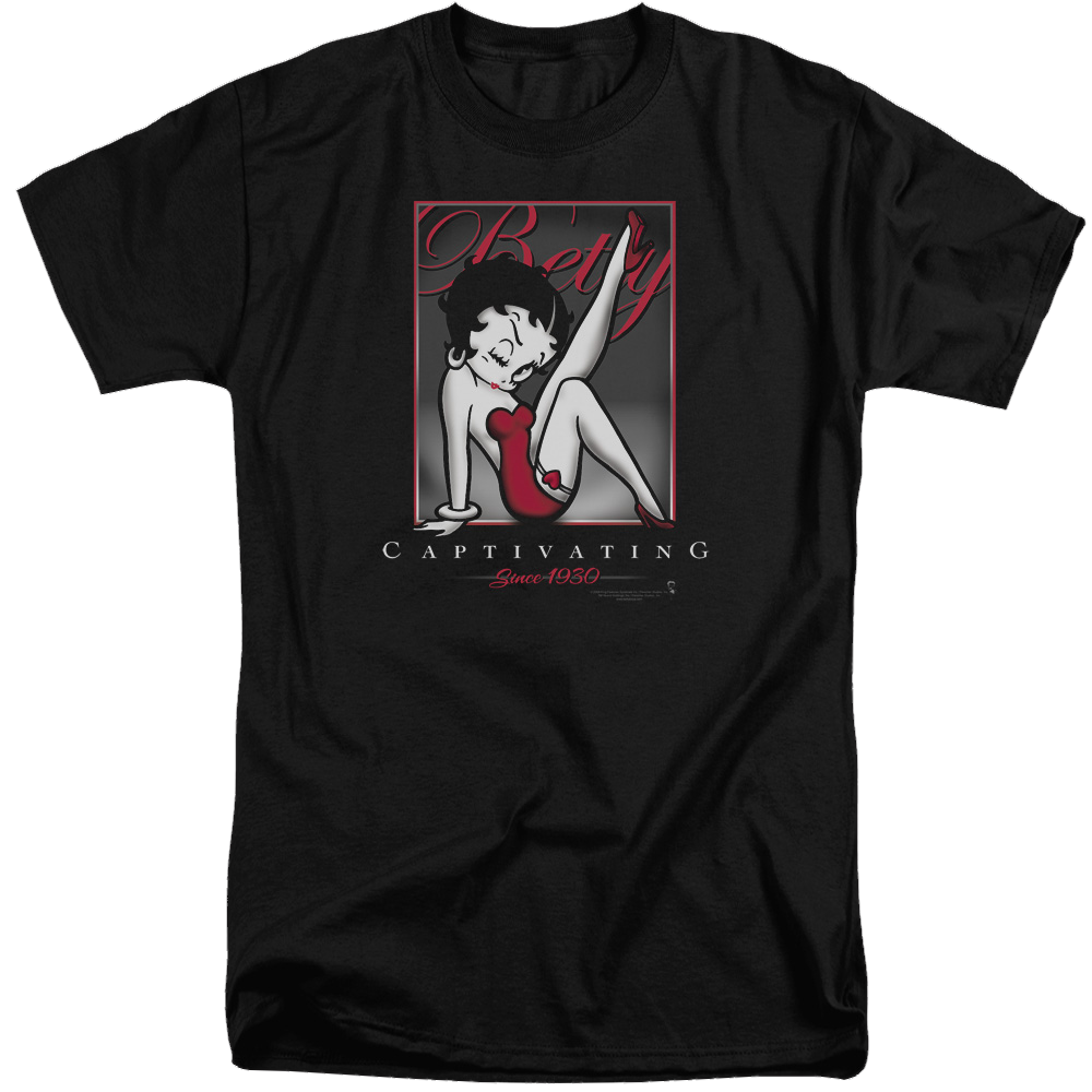 Betty Boop Captivating - Men's Tall Fit T-Shirt Men's Tall Fit T-Shirt Betty Boop   