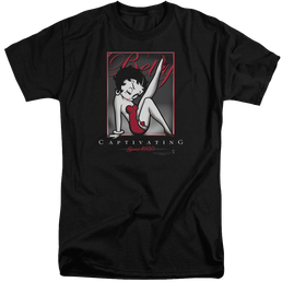 Betty Boop Captivating - Men's Tall Fit T-Shirt Men's Tall Fit T-Shirt Betty Boop   