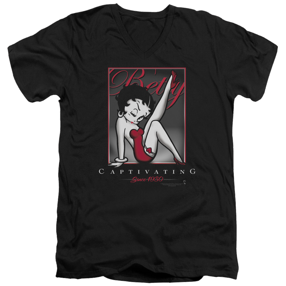 Betty Boop Captivating - Men's V-Neck T-Shirt Men's V-Neck T-Shirt Betty Boop   