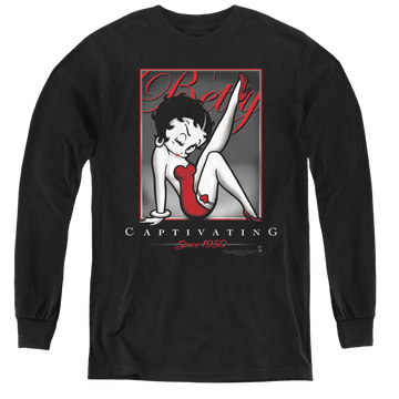 Betty Boop Captivating - Youth Long Sleeve T-Shirt Youth Long Sleeve T-Shirt Betty Boop   