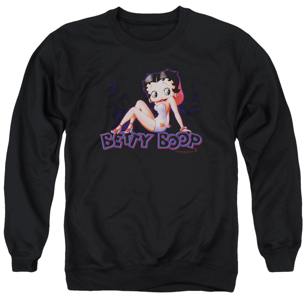 Betty Boop Glowing - Men's Crewneck Sweatshirt Men's Crewneck Sweatshirt Betty Boop   
