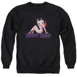 Betty Boop Glowing - Men's Crewneck Sweatshirt Men's Crewneck Sweatshirt Betty Boop   