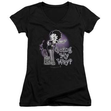 Betty Boop My Way - Juniors V-Neck T-Shirt Juniors V-Neck T-Shirt Betty Boop   