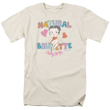Betty Boop Natural Brunette - Men's Regular Fit T-Shirt Men's Regular Fit T-Shirt Betty Boop   