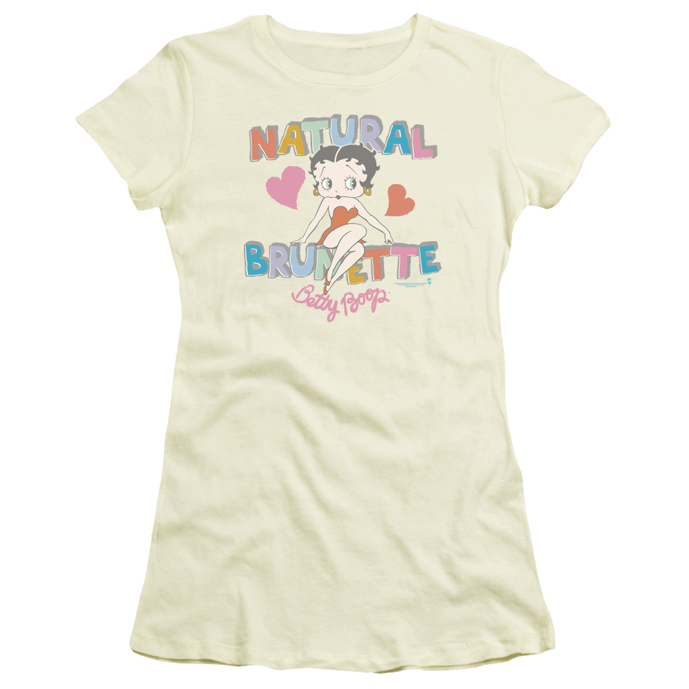 Betty Boop Natural Brunette - Juniors T-Shirt Juniors T-Shirt Betty Boop   