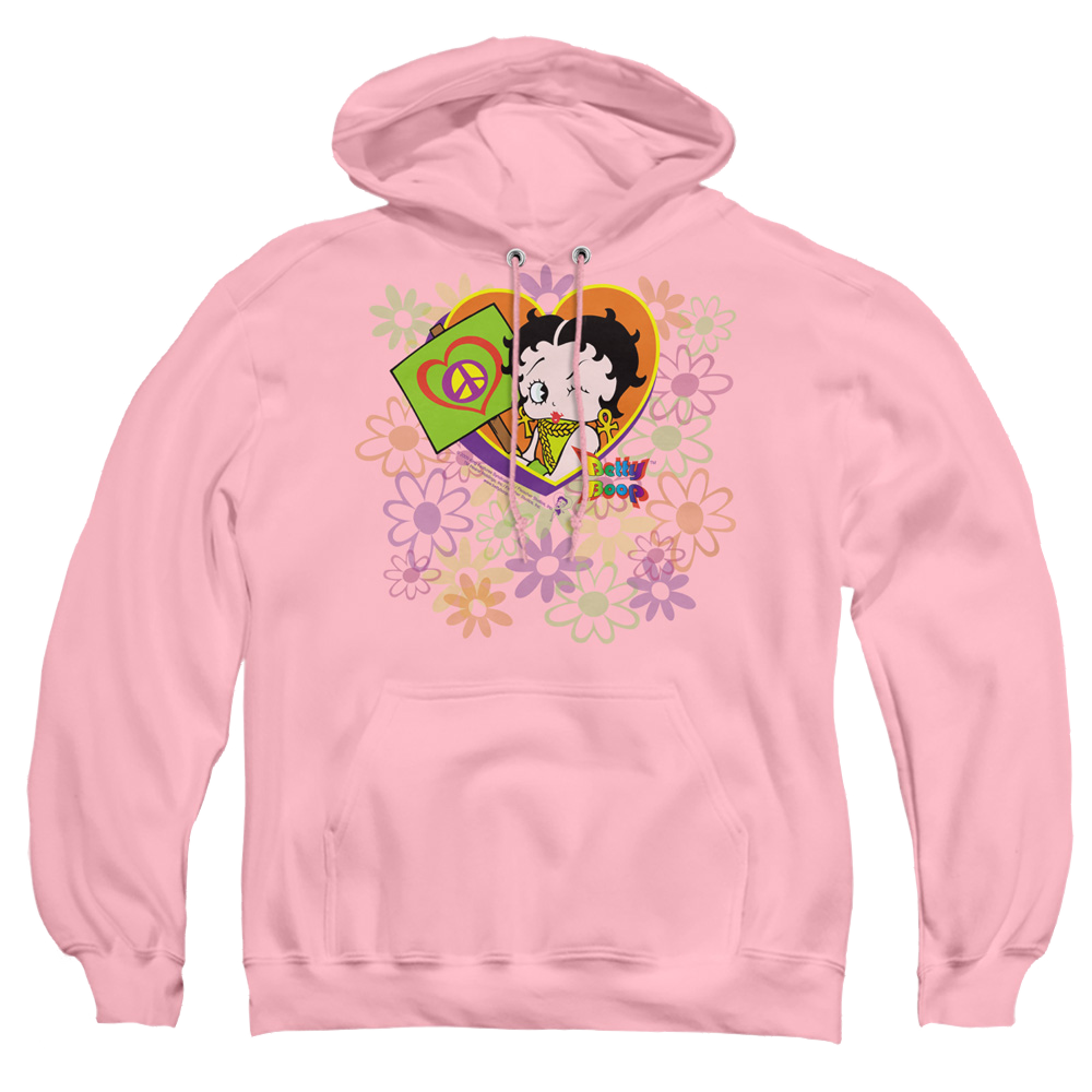 Betty Boop Peace Love And Boop - Pullover Hoodie Pullover Hoodie Betty Boop   