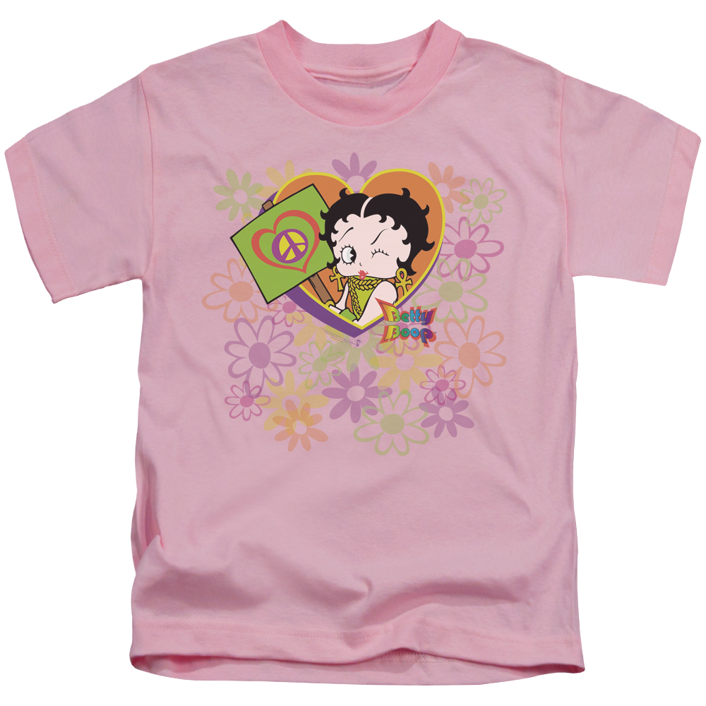 Betty Boop Peace Love And Boop - Kid's T-Shirt Kid's T-Shirt (Ages 4-7) Betty Boop   