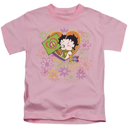 Betty Boop Peace Love And Boop - Kid's T-Shirt Kid's T-Shirt (Ages 4-7) Betty Boop   