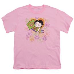 Betty Boop Peace Love And Boop - Youth T-Shirt Youth T-Shirt (Ages 8-12) Betty Boop   