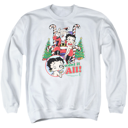 Betty Boop I Want It All - Men's Crewneck Sweatshirt Men's Crewneck Sweatshirt Betty Boop   