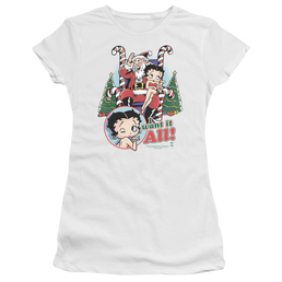 Betty Boop I Want It All - Juniors T-Shirt Juniors T-Shirt Betty Boop   
