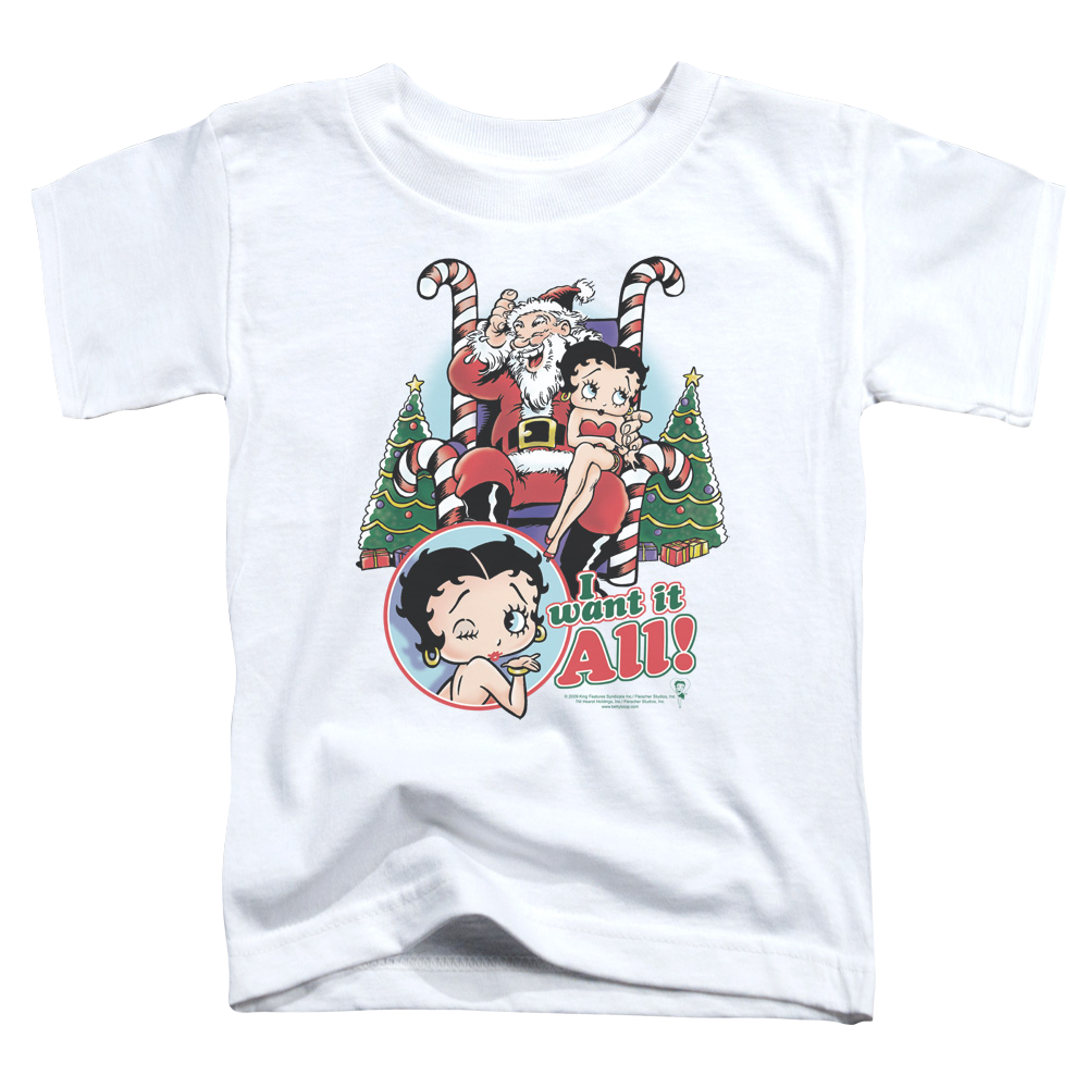 Betty Boop I Want It All - Kid's T-Shirt Kid's T-Shirt (Ages 4-7) Betty Boop   