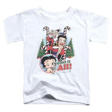 Betty Boop I Want It All - Kid's T-Shirt Kid's T-Shirt (Ages 4-7) Betty Boop   