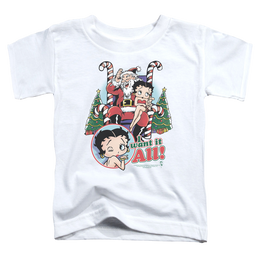 Betty Boop I Want It All - Toddler T-Shirt Toddler T-Shirt Betty Boop   