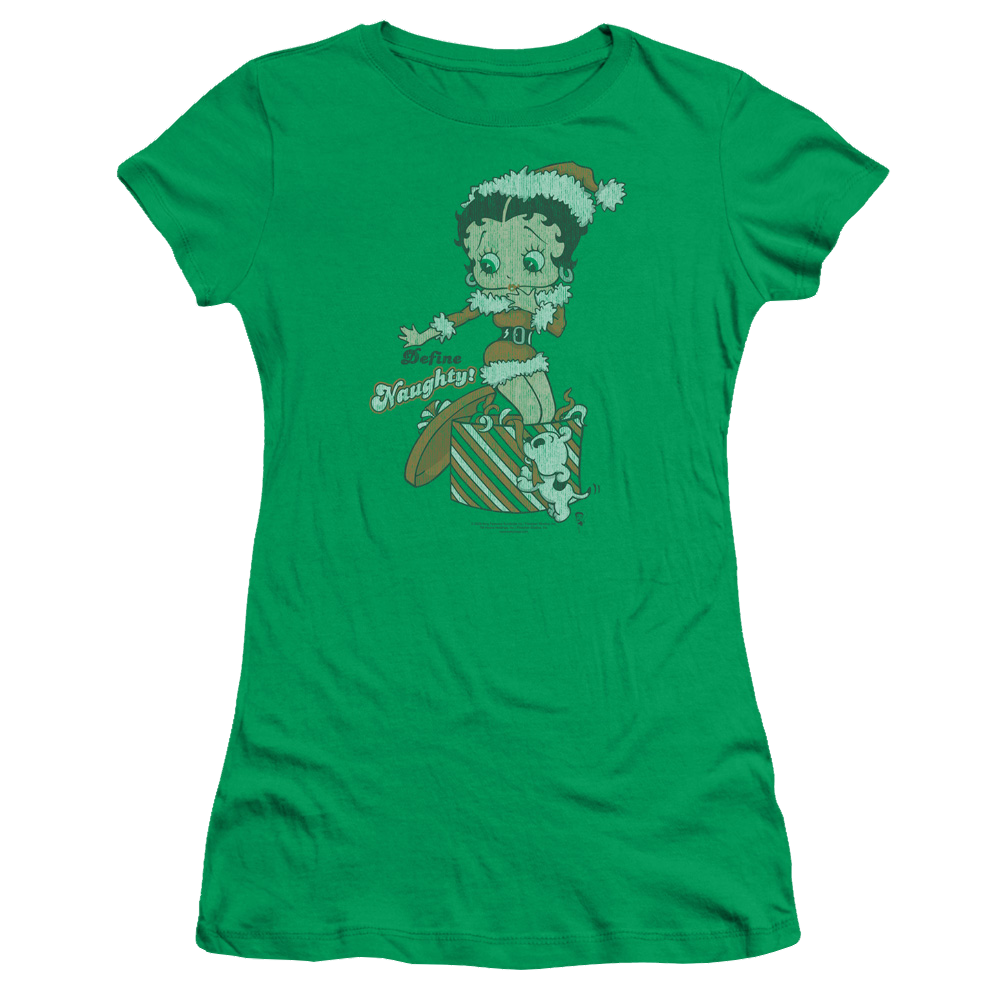 Betty Boop Define Naughty - Juniors T-Shirt Juniors T-Shirt Betty Boop   