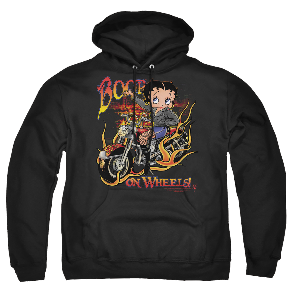Betty Boop On Wheels - Pullover Hoodie Pullover Hoodie Betty Boop   