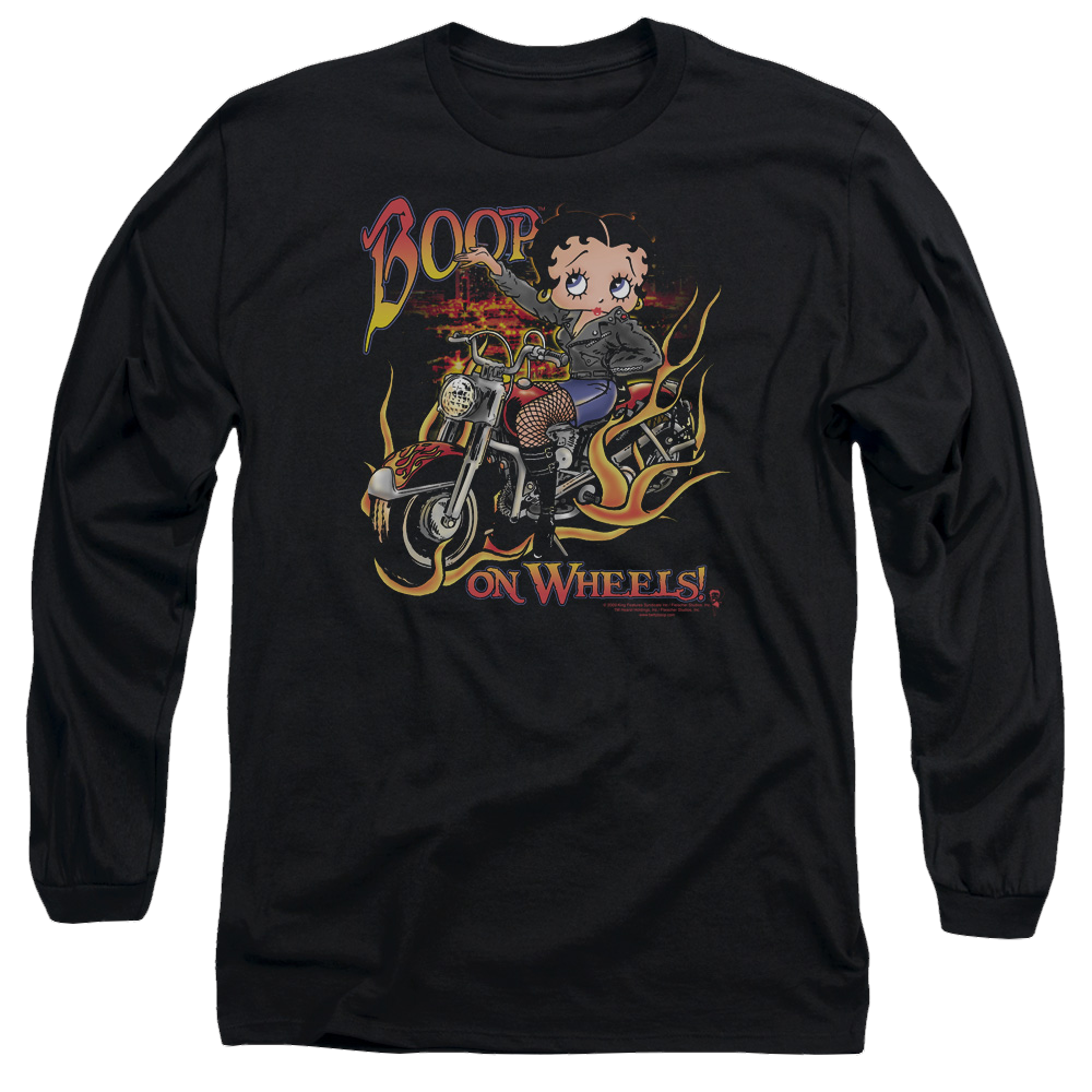 Betty Boop On Wheels - Men's Long Sleeve T-Shirt Men's Long Sleeve T-Shirt Betty Boop   