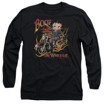 Betty Boop On Wheels - Men's Long Sleeve T-Shirt Men's Long Sleeve T-Shirt Betty Boop   
