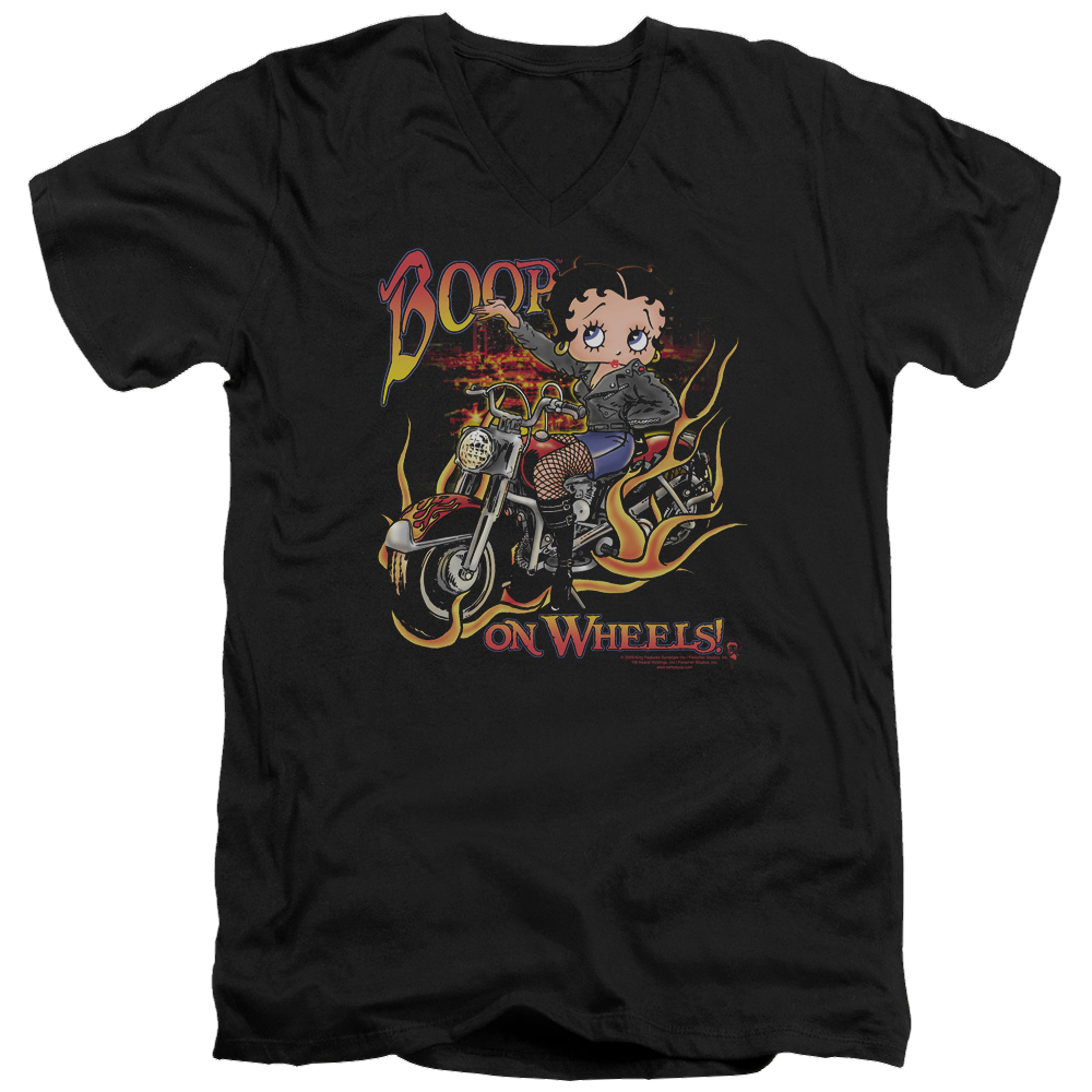 Betty Boop On Wheels - Men's V-Neck T-Shirt Men's V-Neck T-Shirt Betty Boop   