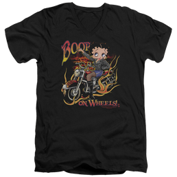 Betty Boop On Wheels - Men's V-Neck T-Shirt Men's V-Neck T-Shirt Betty Boop   