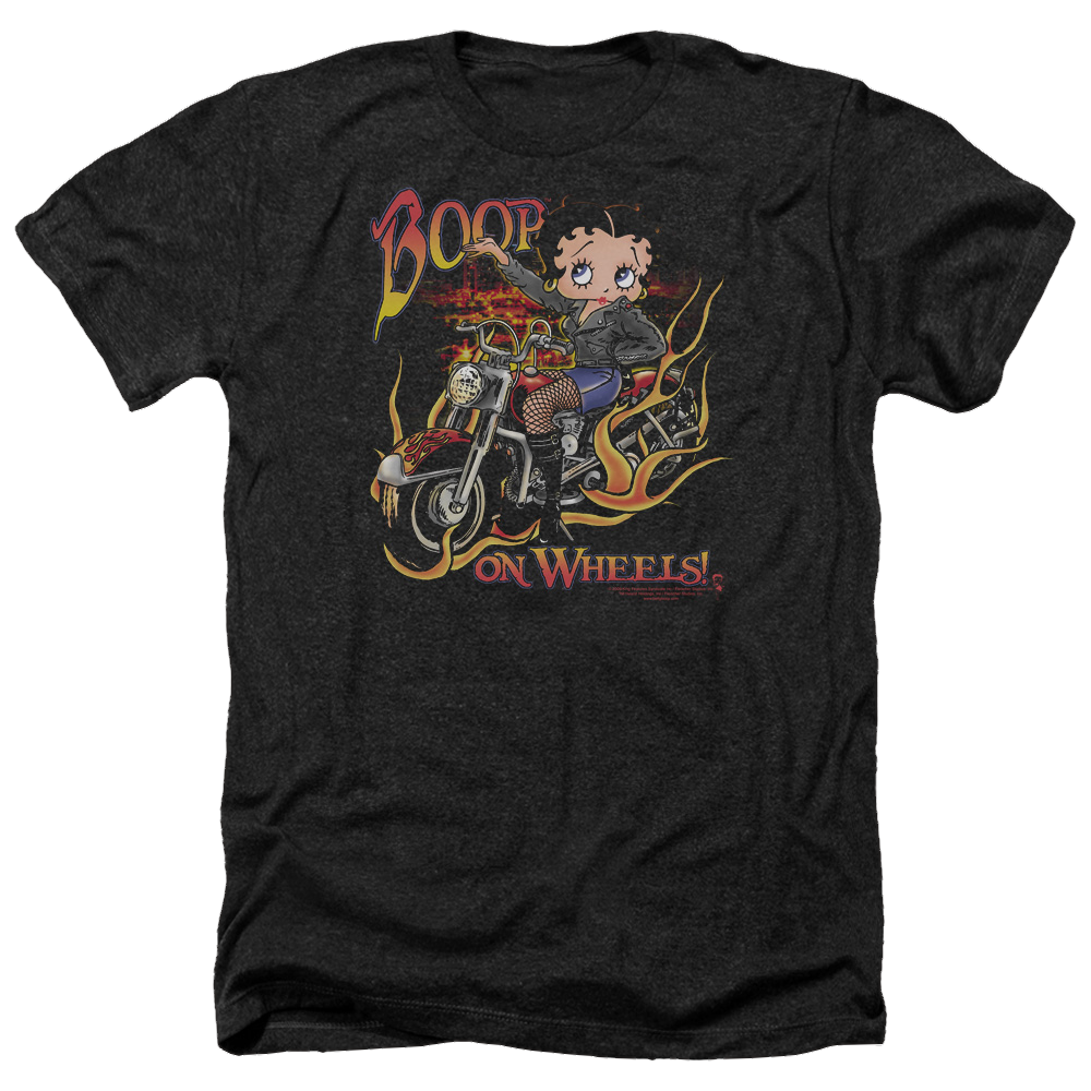 Betty Boop On Wheels - Men's Heather T-Shirt Men's Heather T-Shirt Betty Boop   
