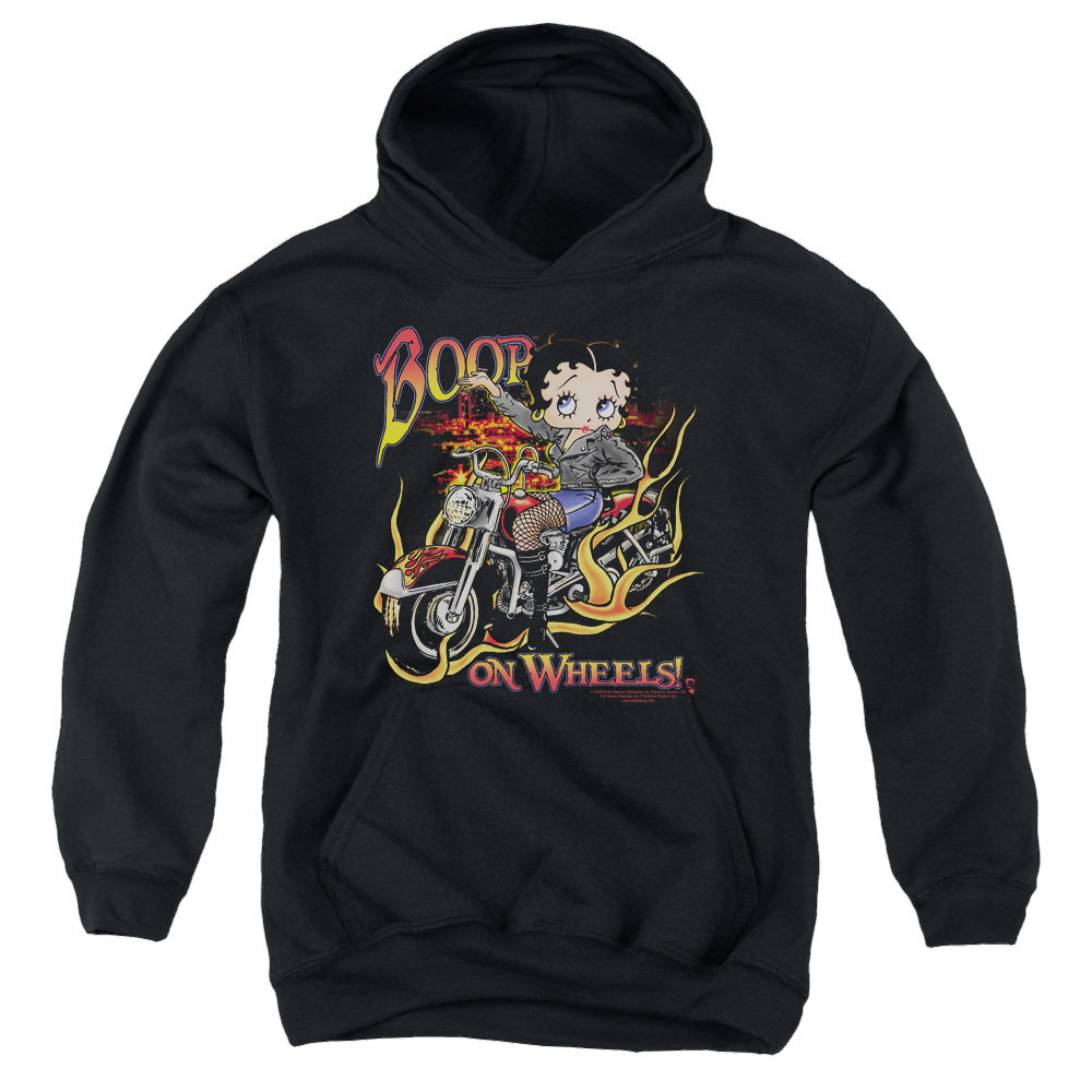 Betty Boop On Wheels - Youth Hoodie Youth Hoodie (Ages 8-12) Betty Boop   