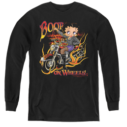 Betty Boop On Wheels - Youth Long Sleeve T-Shirt Youth Long Sleeve T-Shirt Betty Boop   