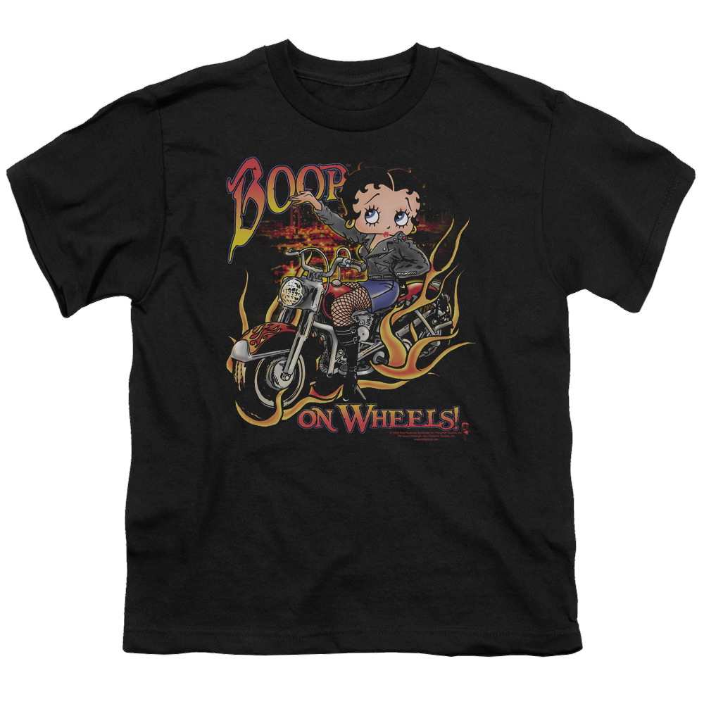 Betty Boop On Wheels - Youth T-Shirt Youth T-Shirt (Ages 8-12) Betty Boop   