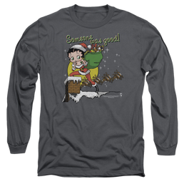 Betty Boop Chimney - Men's Long Sleeve T-Shirt Men's Long Sleeve T-Shirt Betty Boop   