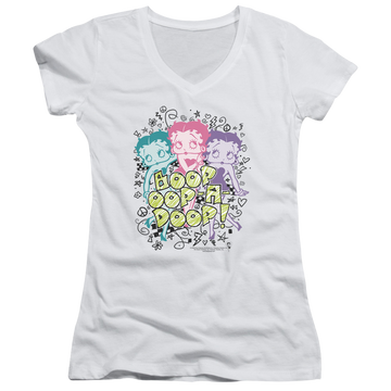 Betty Boop Sketch - Juniors V-Neck T-Shirt Juniors V-Neck T-Shirt Betty Boop   