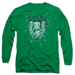 Betty Boop Lucky Boop - Men's Long Sleeve T-Shirt Men's Long Sleeve T-Shirt Betty Boop   