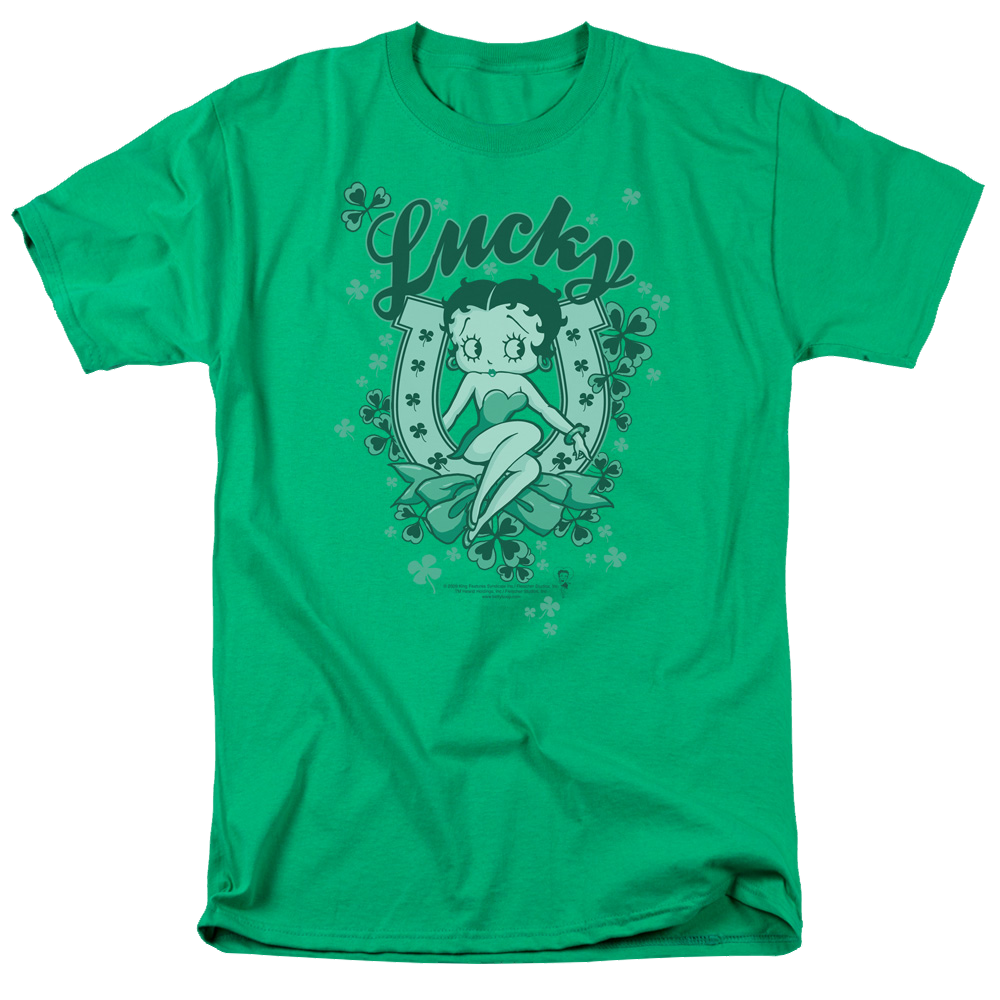 Betty Boop Lucky Boop - Men's Regular Fit T-Shirt Men's Regular Fit T-Shirt Betty Boop   