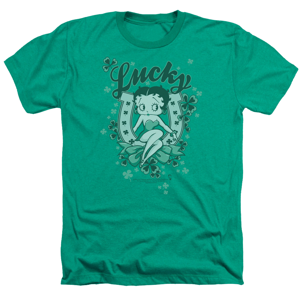 Betty Boop Lucky Boop - Men's Heather T-Shirt Men's Heather T-Shirt Betty Boop   