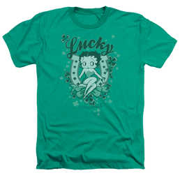 Betty Boop Lucky Boop - Men's Heather T-Shirt Men's Heather T-Shirt Betty Boop   