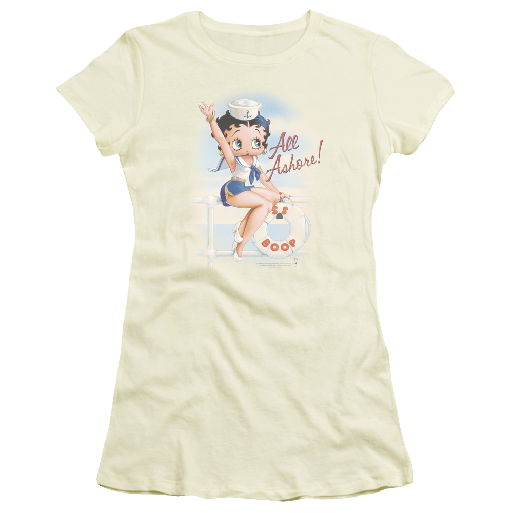 Betty Boop All Ashore - Juniors T-Shirt Juniors T-Shirt Betty Boop   