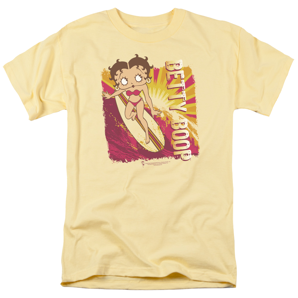 Betty Boop Sunset Surf - Men's Regular Fit T-Shirt Men's Regular Fit T-Shirt Betty Boop   